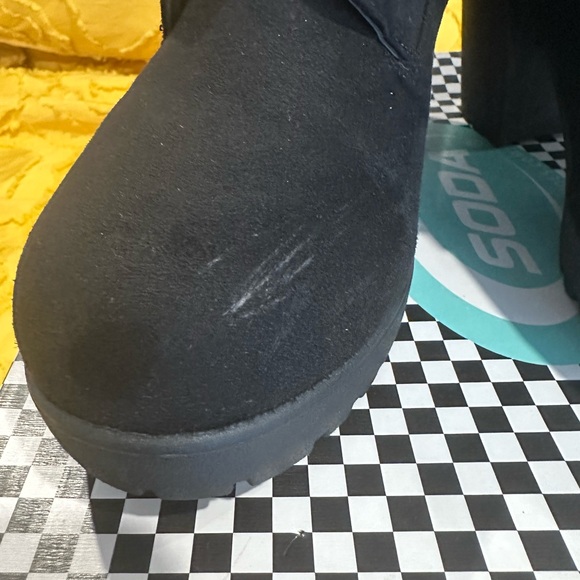 Soda Black Ankle Boots size 8 - Picture 5 of 12